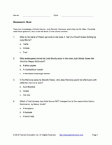 Bookworm Quiz