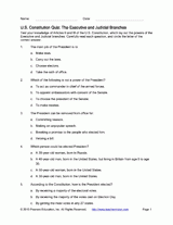 U.S. Constitution Quiz: The Excutive and Judicial Branches