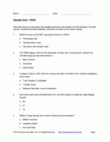Decade Quiz: 1920s