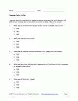 Decade Quiz: 1930s
