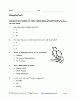 Citizenship Test I