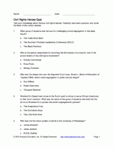 Civil Rights Heroes Quiz
