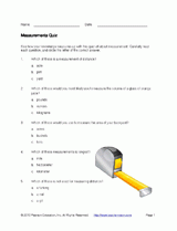 Measurements Quiz