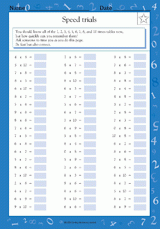 Multiplication Speed Trials V