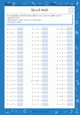 Multiplication Speed Trials VI