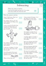 Word Problems: Two-Digit Subtraction