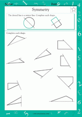 Symmetry: Complete the Drawing III