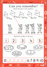 Matching Objects with Numbers 1-5