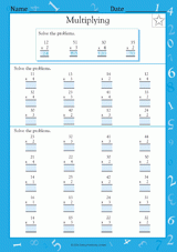 Multiplying by 1s, 2s, 3s, and 4s