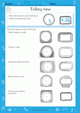 Telling Time: Analog and Digital Clocks II