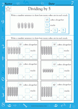 Dividing by 5 (Grade 3)