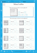 Mixed Tables: Pegboard Multiplication (Grade 3)