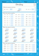 Mixed Division: Dividing by 10