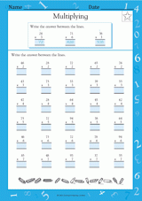 Multiplying (2-Digit by 1-Digit) I