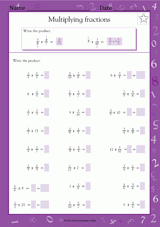 Multiplying Fractions (Grade 5)