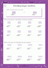 Dividing by Larger Numbers II