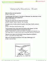Geography Conversation Starters: Rivers