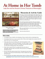 At Home in Her Tomb: Lady Dai and the Ancient Chinese Treasures of Mawangdui Discussion & Activity Guide