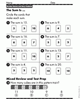 Counting Cards: The Sum Is ...