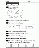 Take a Closer Look: Squares and Triangles