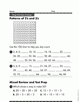 Patterns of 2’s and 3’s