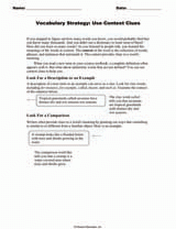 Vocabulary Strategy: Use Context Clues