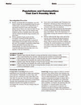 Populations and Communities: That Can't Possibly Work