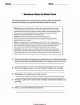 Science: How to Plant Corn
