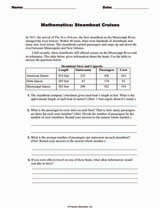 Mathematics: Steamboat Cruises