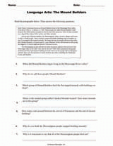 Language Arts: The Mound Builders