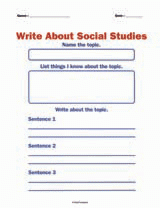Write About Social Studies