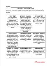 Nine division activities for your classroom 