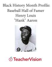 Black History Month Profile: Baseball Hall of Famer Hank Aaron
