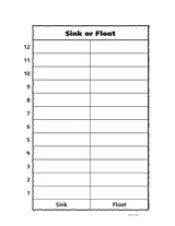 Sink Or Float Worksheets For Kindergarten Sink Or Float