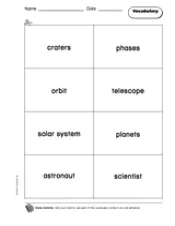 The Solar System Vocabulary Teachervision