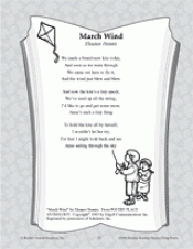 March Wind Poetry Pack Printable 2nd 5th Grade Teachervision