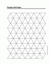 Triangle Grid Paper - TeacherVision