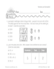 Math Warm-Up 3 for Gr. 3 & 4: Numbers and Numeration