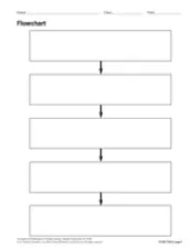 Flow Chart Graphic Organizer Printable