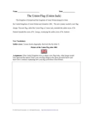 Union Flag (Union Jack) Drawing Activity