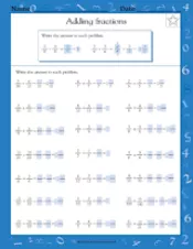 Adding & Simplifying Fractions IV Worksheet (Grade 4) - TeacherVision