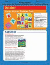 October Activities: United Nations Day "Country Quilt" Bulletin Board &amp; the Statue of Liberty