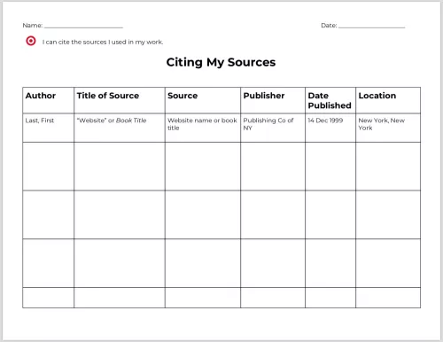 New This Week: Research Process Graphic Organizers - TeacherVision