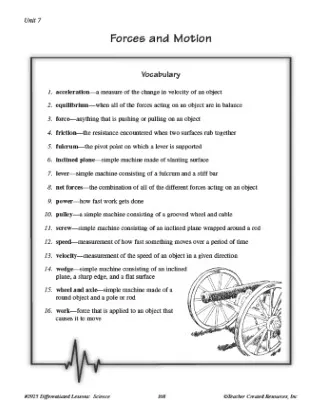 Patterns Across Space and Time Motion Worksheet  - Archives