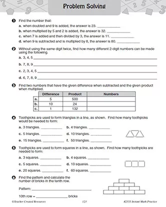 Mixed Problems Practice Worksheet Packet for 5th Grade - TeacherVision