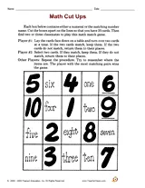 Math Cut Ups - TeacherVision