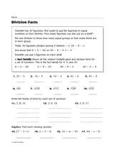 Division Practice Sheets Printables Slideshow - TeacherVision